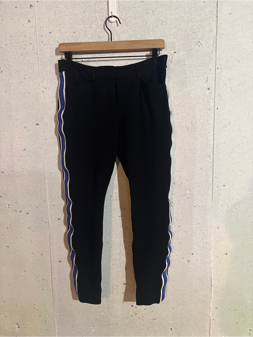 Express Mid Rise Side Stripe Skinny Pant | Size: 8